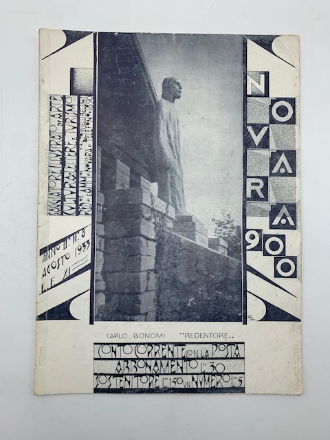 Novara Novecento. Saggiatore mensile illustrato d'arte, cultura, lettere e turismo, anno II, agosto 1933